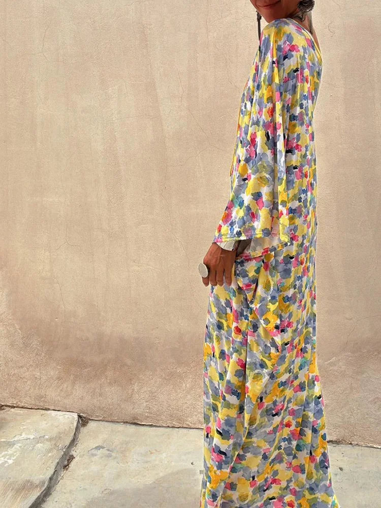 Holiday Backless Maxi Dress by Crystal Crystina, alternate view 6