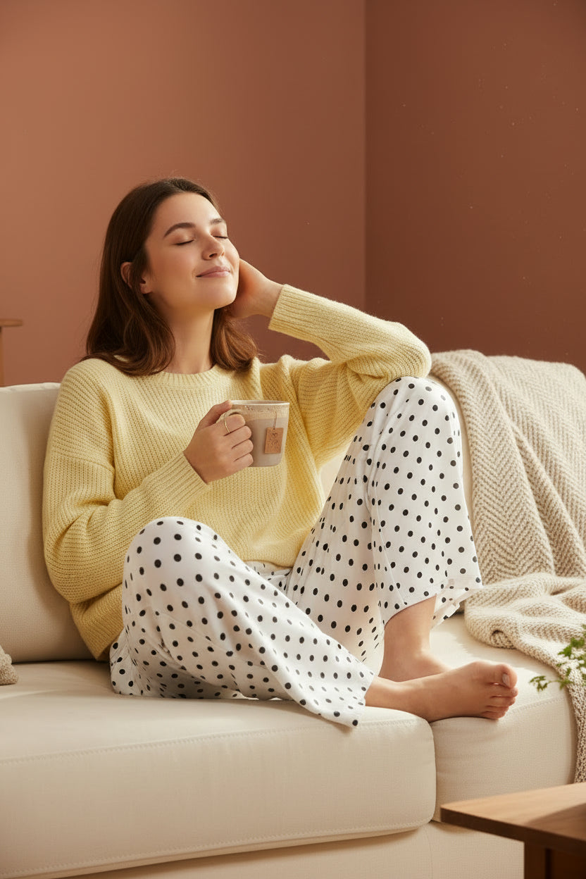 Polka Dot Palazzo Pants