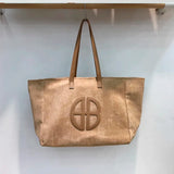 Faux Suede Tote Bag