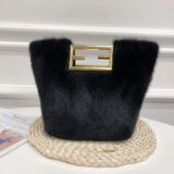 Mink Fur Tote Bag