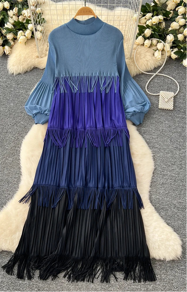Multicolor Spring Tassel Dress by Crystal Crystina, alternate view 7