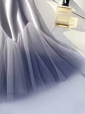 Satin/ Tulle High Waist Skirt