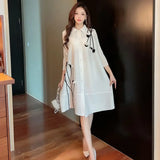 CurveKind™ Printed Pleated Cardigan Dress