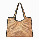 Woven Designer Straw Tote Bag