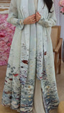 CurveKind™ Embroidered Pleated Abaya Robe