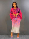 CurveKind™ Pleated Batwing Evening Dress