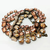 Vintage-Inspired Geometric Crystal Necklace