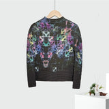 CurveKind™ Printed Pleated Stretch Crewneck Top