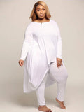 Arylissa Two Piece Plus Size Maxi T-shirt with Leggings