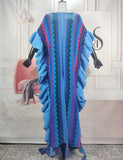 Natalia Sweater & Feather Wool Abaya Kaftan