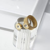 Stainless Steel Roman Numeral Ring