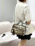 Retro Punk Style Rivet Diamond Tote Bag