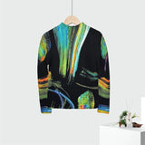 CurveKind™ Printed Pleated Stretch Crewneck Top