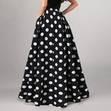 Polka Dot Maxi Skirt