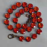 Stylish Glass Crystal Necklace of Copper Claw