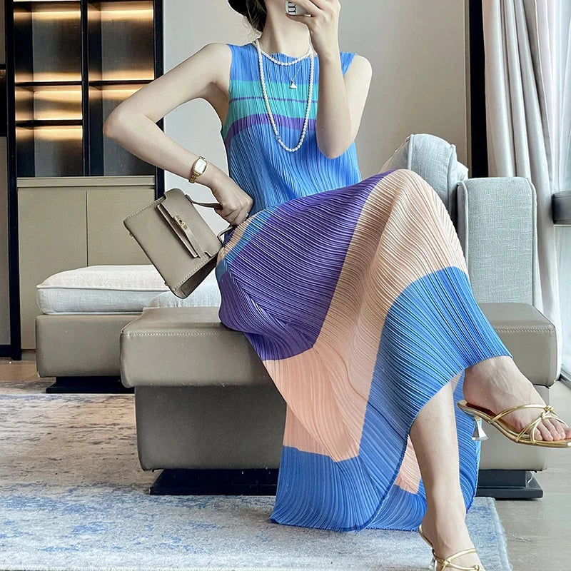 CurveKind™ Striped Summer Maxi Dress