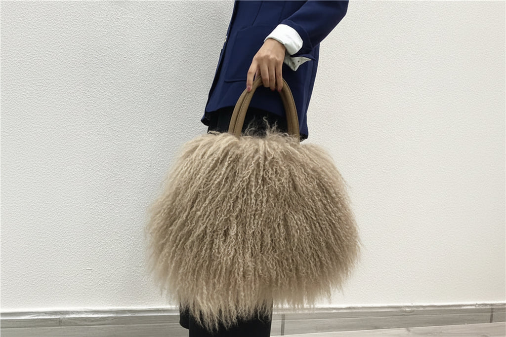 Stylish Wool Shoulder Carry Bag