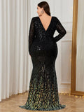 Elegant Sequin High Split  Dress