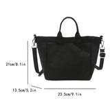 Slouchy Large Vinyl Tote Bag
