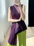 CurveKind™ Irregular Sleeveless Crewneck Top
