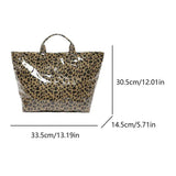 Slouchy Large Vinyl Tote Bag