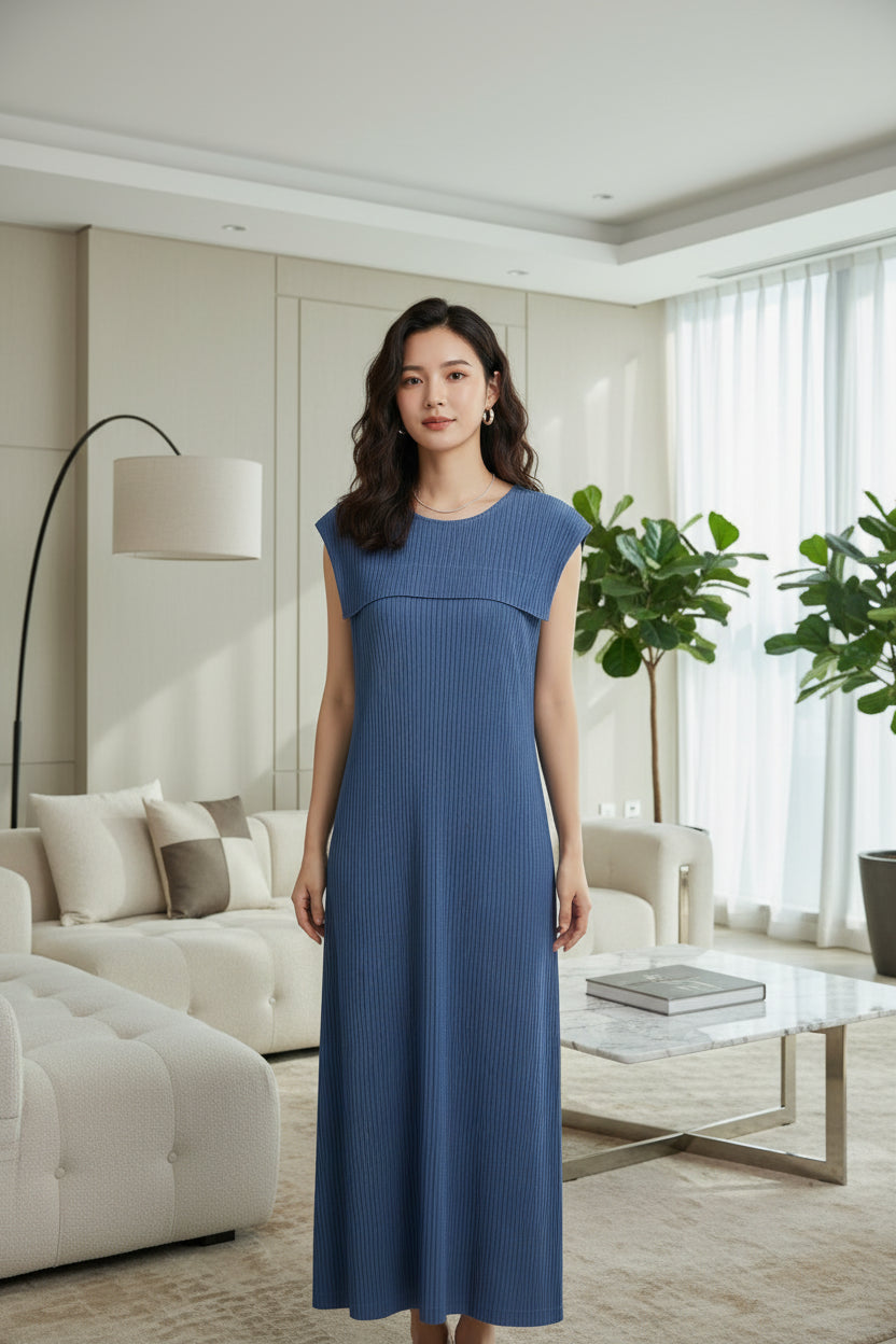 CurveKind™ Pleated Peplum Dress