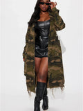 Camouflage Trench Coat| Stylish Women’s Outerwear