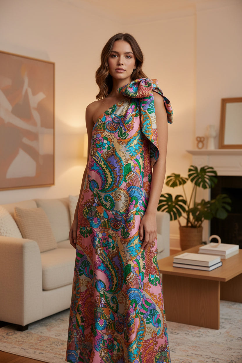 Lady Satin One-Piece Robe by Crystal Crystina, alternate view 6