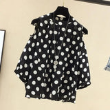 Polka Dot Off-Shoulder Blouse
