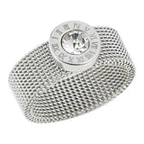 Stainless Steel Roman Numeral Ring