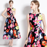 Vestidos Floral Printed Midi Dress