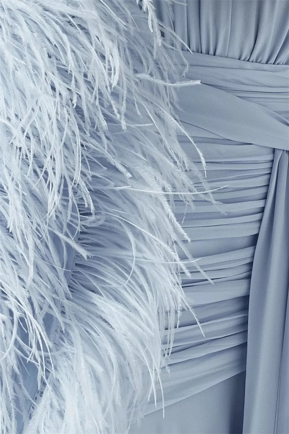 Slit Ruffle Prom Dress