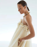 Floral Strapless Midi Dress