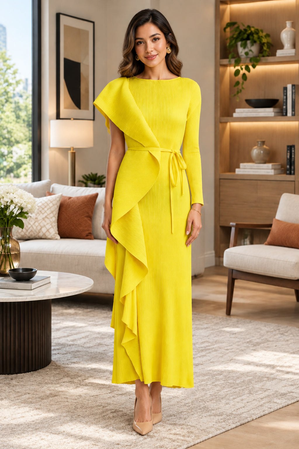 Tie Waist Maxi Dress