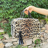 Retro Punk Style Rivet Diamond Tote Bag