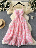 3D Flower Applique Dress