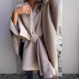 CurveKind™ V-Neck Shawl Cape Coat