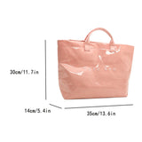 Slouchy Large Vinyl Tote Bag