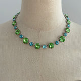 Color Stone Glass Necklaces - 1 Piece
