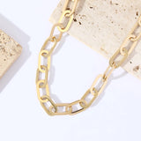 Stainless Steel  Thick Link Chain Necklace