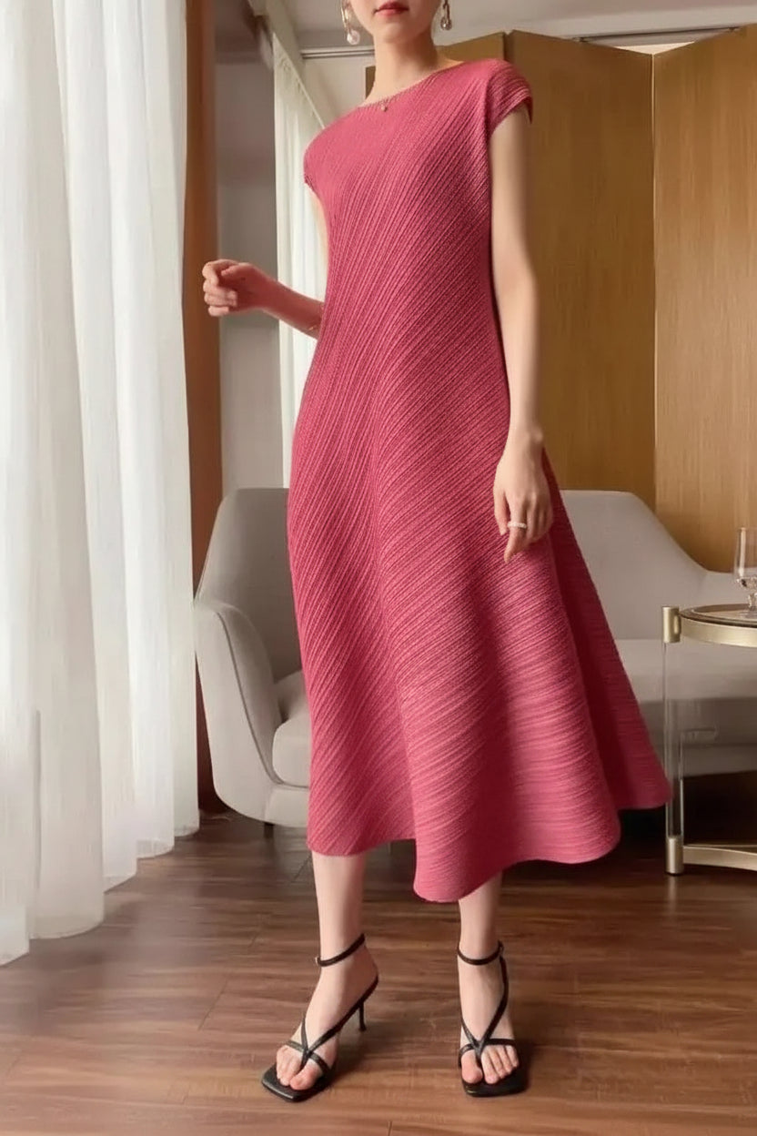CurveKind™ Pleated Summer Dress