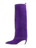 Luxury Pointed Knee-High Boots