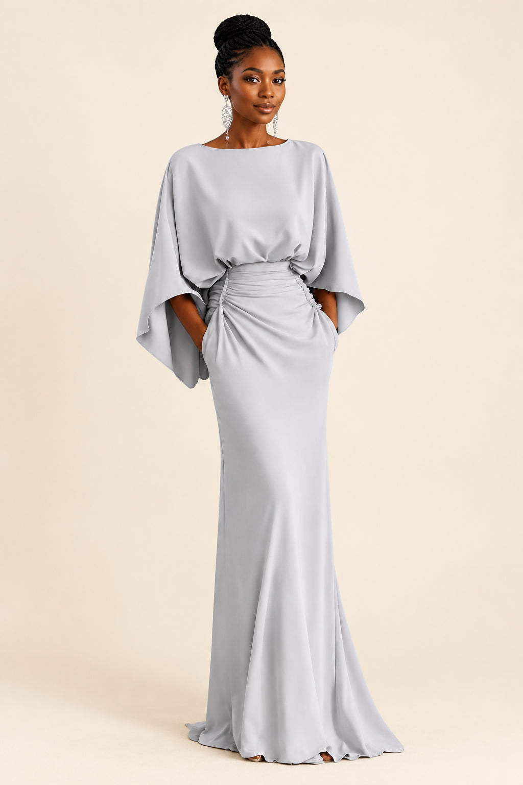 High Waist Pleated Party Dress