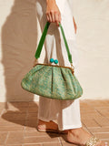 Emerald Isle Woven Clutch