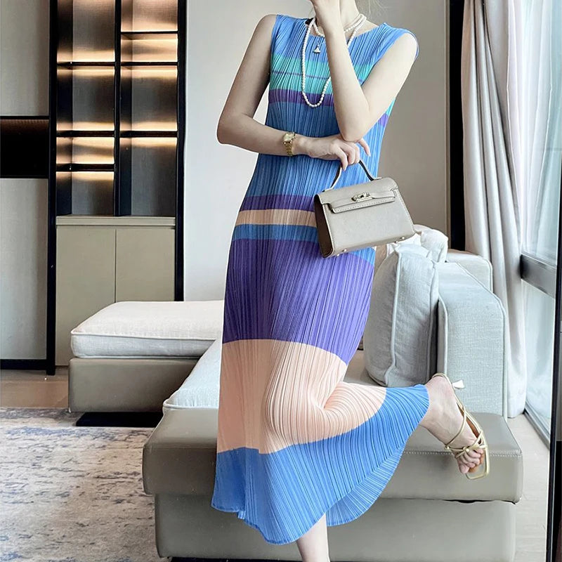 CurveKind™ Striped Summer Maxi Dress