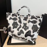 Slouchy Large Vinyl Tote Bag