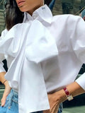 Chic Bow Tie Neck Shirt