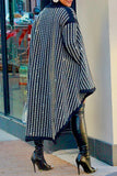 Party Mini Black Striped Dress