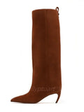 Luxury Pointed Knee-High Boots