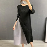 CurveKind™ Colorblock Patchwork Midi Dress